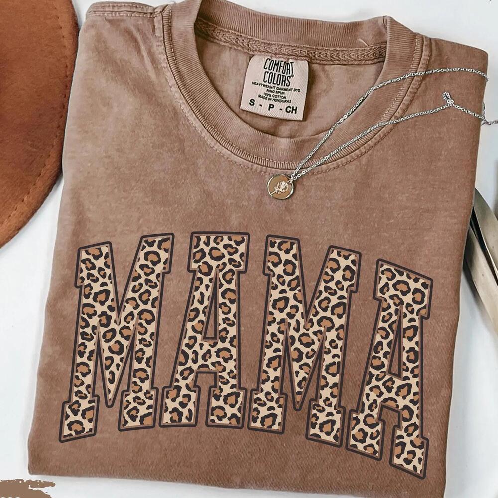 Mama Shirt, Leopard Mama Shirt, Mothers Day Gift, Gift For Mom, Mama Shirt